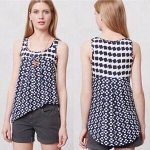 🔥 3/$15 🔥 Weston Wear Tank Top Geometric Print Oversized Fit Summer Boho XS